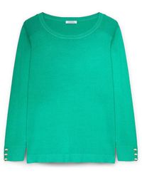 FIORELLA RUBINO - Truien & Vesten ,Groen ,Pullover Met Lenzing Ecovero Viscose - Lyst