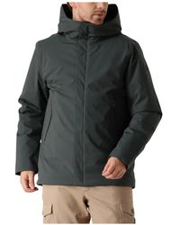 Elvine - Jassen ,Groen ,Polyester Stijlvolle Groene Parka Jas Voor Mannen - Lyst