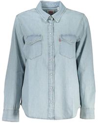 Levi's - Levi'S, Camisa De Manga Larga Mujer Azul, Mujer, Talla - Lyst