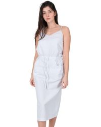 Roberto Collina - C53038 Gewebter Slipdressing Mit Gürtel - Lyst