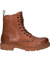 Blackstone - Wl02 cuoio - lace up boot - fur - Lyst