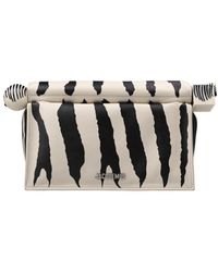 Jacquemus - Weiße Lammledertasche Mit Baumwollfutter - Lyst