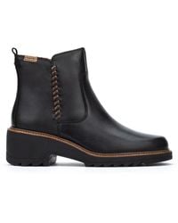 Pikolinos - Schwarze Leder-Stiefeletten Für Frauen - Lyst