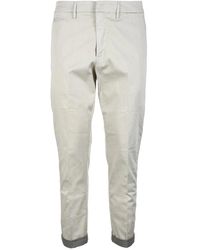 Dondup - Broeken ,Katoen Joe Broek Met Ritssluiting - Lyst