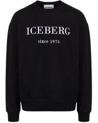 Iceberg - Crewneck sweatshirt with logo - Lyst