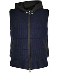 Gran Sasso - Jassen ,Blauw ,Wol Mouwloos Jack Model 78134/25071 - Lyst