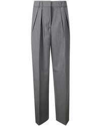 Rohe - Schmale Wollmischung Plissierte Hose - Lyst