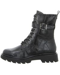 Tamaris - Lace Boot Flats - Lyst
