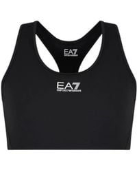 EA7 - Tops ,Zwart ,Basic Tops - Lyst