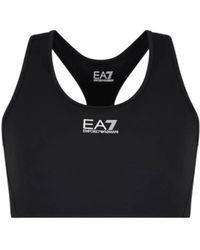 EA7 - Tops ,Zwart ,Basic Tops - Lyst