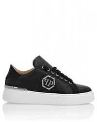 Philipp Plein - Nappa Leder Lo-Top Sneakers Monogram - Lyst