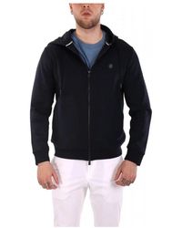 HUGO - Hoodies & Sweatvesten ,Blauw ,Katoen C-Spence 01 Zip-Up Hoodie - Lyst