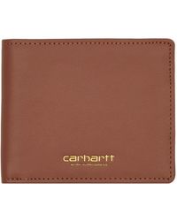 Carhartt - Accessoires ,Bruin ,Leer Vegas Billfold Portemonnee - Lyst