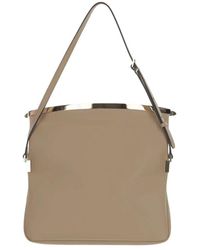 Tod's - Leder Flap Schultertasche Mit Details - Lyst