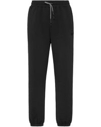 Philipp Plein - Fitness ,Zwart ,Polyester Technical Loose Fit Jogging Pants - Lyst