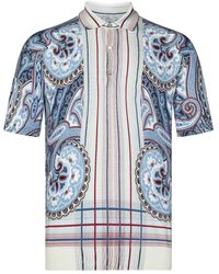 Etro - Polo-Shirt Mit Paisley-Muster - Lyst
