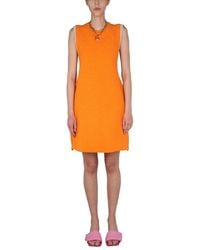 Jacquemus - Kleedjes ,Oranje ,La Robe Sorbetto Mini Jurk - Lyst