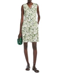 Weekend - Weiße Jersey-Kleid Mit All-Over-Print - Lyst