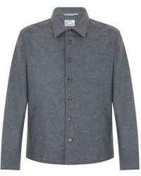 Fedeli - Flanellen Overhemd - Lyst