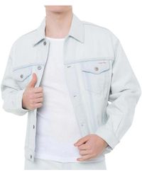 Calvin Klein - Jassen ,Blauw ,Denim 90S Denim Trucker Jacket - Lyst