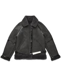 Philippe Model - Jassen ,Grijs ,Faux Fur & Shearling Jassen - Lyst