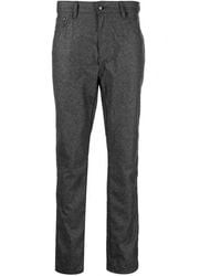 Hackett - Flanell-Hose Mit Logo-Patch Und Geradem Bein - Lyst