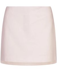 Sportmax - Minifalda blanca adelchi 1234 de doble capa - Lyst