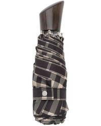 Burberry - Check Faltbarer Regenschirm - Lyst