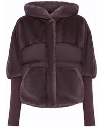 CESARE GASPARI - Oversized Jacke Aus Kunstpelz - Lyst