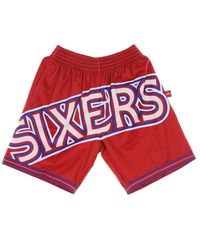 Mitchell & Ness - Nba Basketball Shorts Sixers Hardwood Classics - Lyst