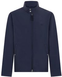 GANT - Jassen ,Blauw ,Polyester Lightweight Harrington Jacket - Lyst