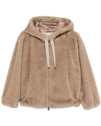 Herno - Faux Fur Shearling Jacken Oberbekleidung - Lyst