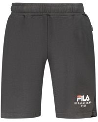 Fila - Korte Broeken ,Zwart ,Katoen Valsera Sports Shorts - Lyst