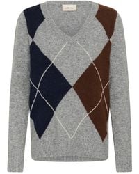 Cream - Truien & Vesten ,Grijs ,Wol Crmerle V-Neck - Lyst