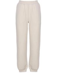 Dondup - Jerseys de algodón blanco con cintura elástica - Lyst
