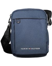 Tommy Hilfiger - Blaue schultertasche | polyester material - Lyst