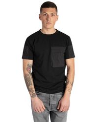 DUNO - T-shirt in cotone traspirante con tasca frontale - Lyst