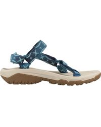 Teva - Schoenen ,Blauw ,Stijlvolle Platte Sandalen Voor De Zomer - Lyst