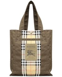 Burberry - Ml Ekd Label Tote Tg1 - Lyst