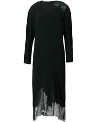 IRO - Kleedjes ,Zwart ,Polyester Adima Jurk - Lyst