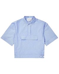 Munthe - Overhemden ,Blauw ,Katoen Must Top - Lyst