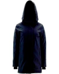 Herno - Jassen ,Zwart ,Polyester Zwarte Parka Met Membranevoering - Lyst