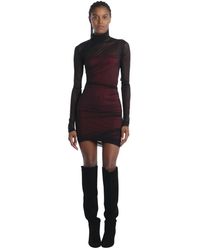 Amazuìn - Mini-Jurk Met Sluier - Lyst