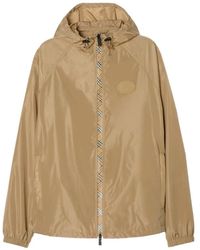 Burberry - Checker-Tape Nylon Hooded Jacket - Lyst