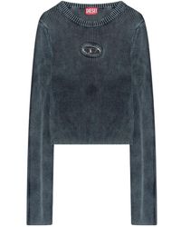 DIESEL - Long Sleeve Crew Neck T-Shirt - Lyst