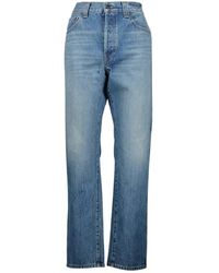 KHAITE - Straight Fit Jeans - Lyst