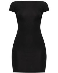 DSquared² - Schwarzes kleid mit flügelärmeln - Lyst
