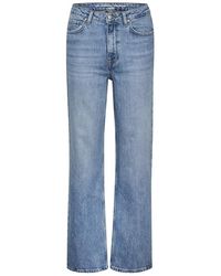 My Essential Wardrobe - Hohe Weite Y Mittelblaue Jeans - Lyst