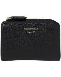 Emporio Armani - Compacte Portemonnee Met Ritssluiting - Lyst