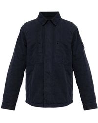Stone Island - Geïsoleerd Jack Met Logo Patch - Lyst